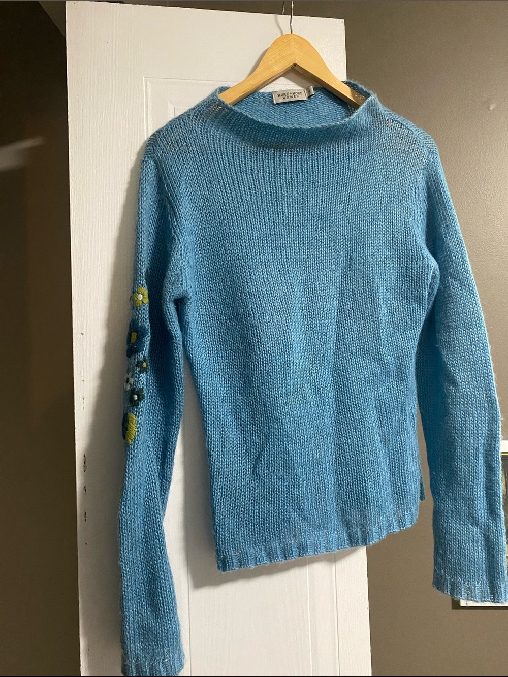 Vintage mock neck mohair sweater